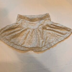 Tea Collection Cream Floral Kids Skirt